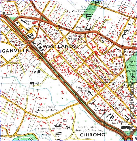 carte de Nairobi