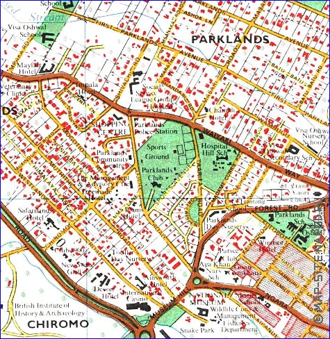 carte de Nairobi