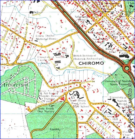 carte de Nairobi