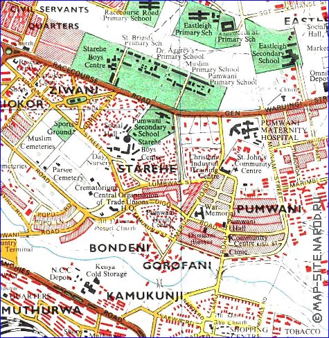 carte de Nairobi