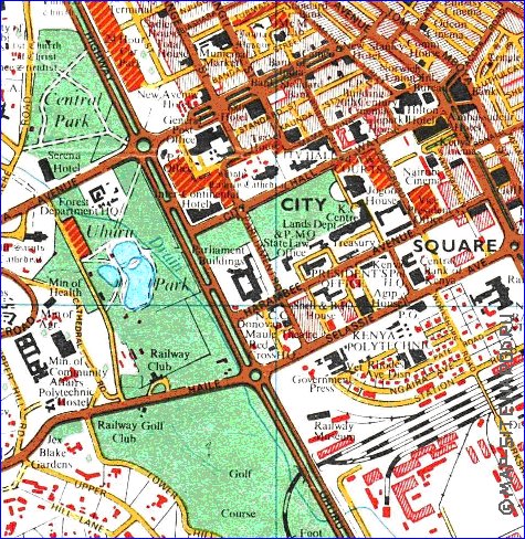 carte de Nairobi