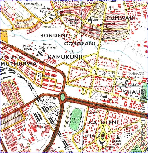 carte de Nairobi