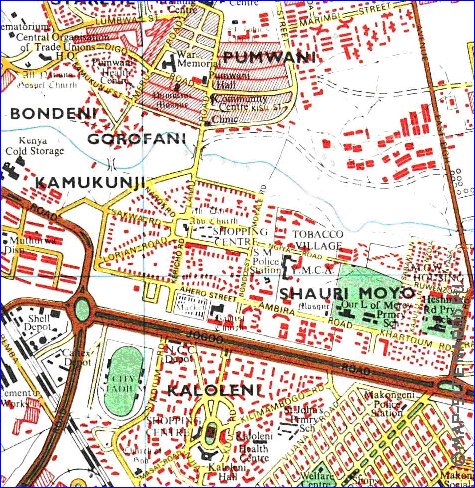 carte de Nairobi