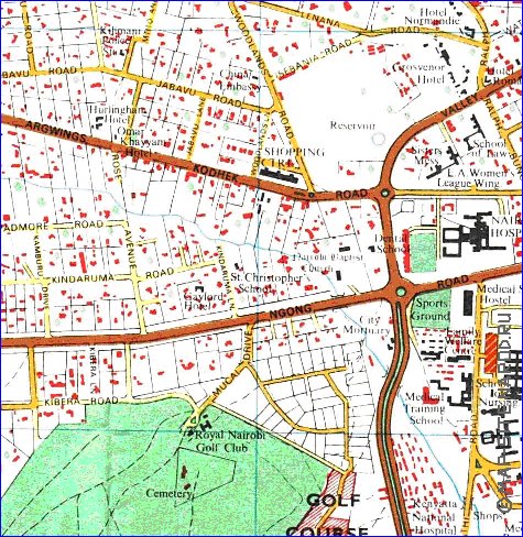 carte de Nairobi