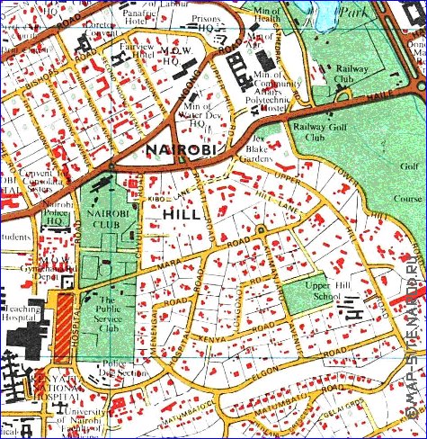 carte de Nairobi