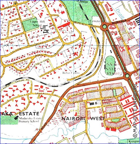 carte de Nairobi