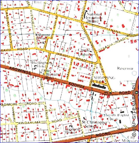 carte de Nairobi