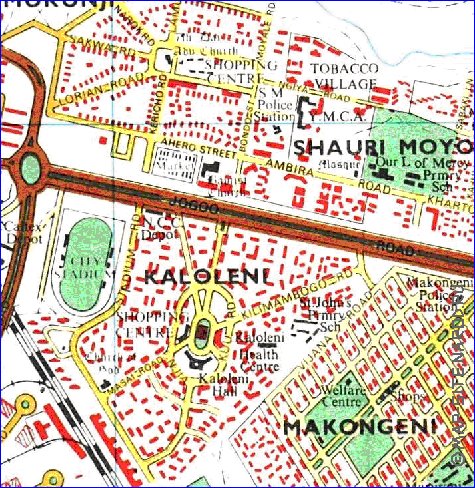 carte de Nairobi