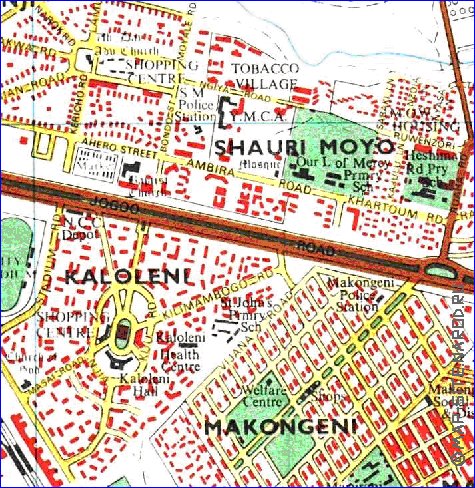 carte de Nairobi