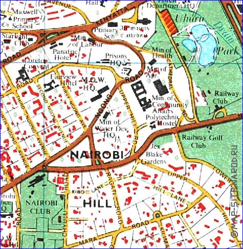 carte de Nairobi