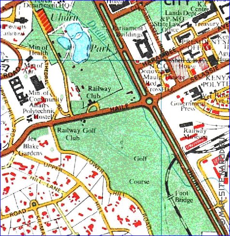 carte de Nairobi