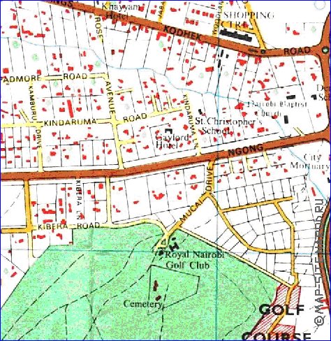 carte de Nairobi