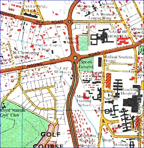 carte de Nairobi