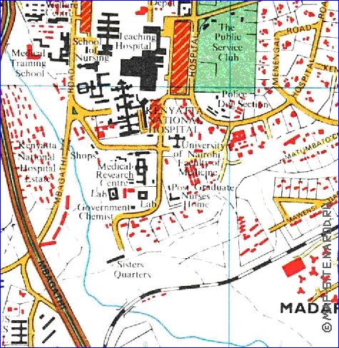 carte de Nairobi