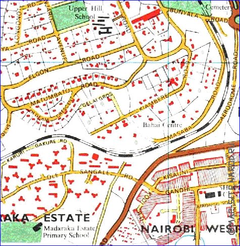 carte de Nairobi