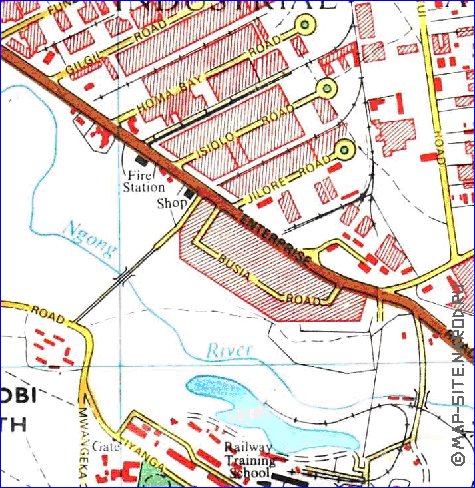 carte de Nairobi