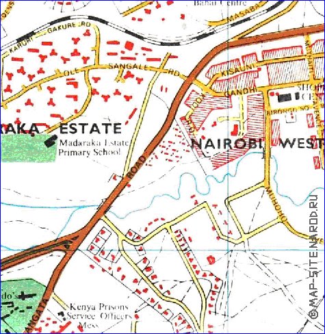 carte de Nairobi