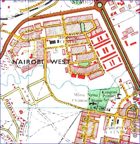 carte de Nairobi