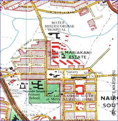 carte de Nairobi