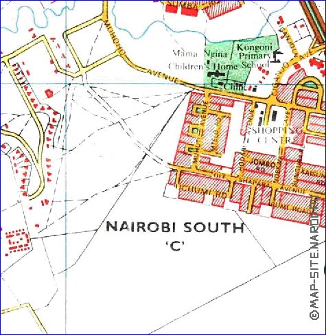 carte de Nairobi