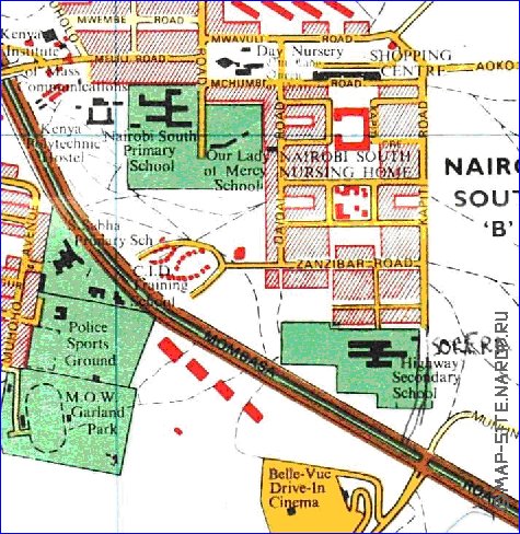 carte de Nairobi