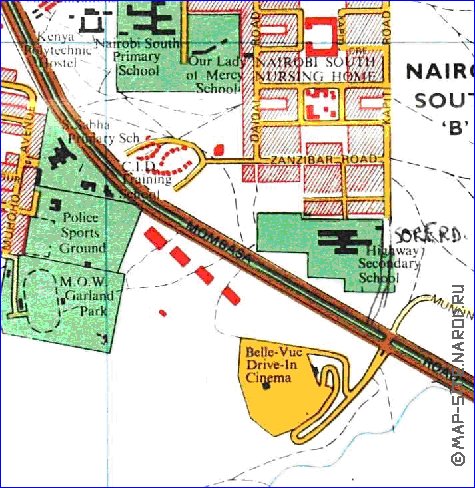 carte de Nairobi