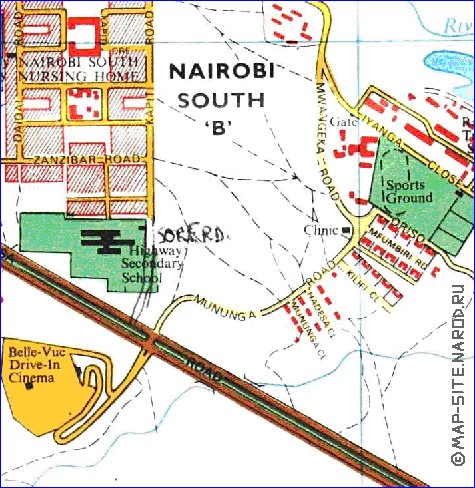 carte de Nairobi