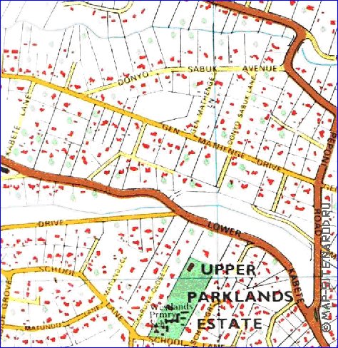 carte de Nairobi