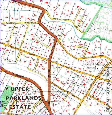 carte de Nairobi