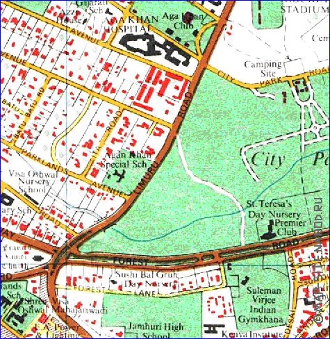 carte de Nairobi