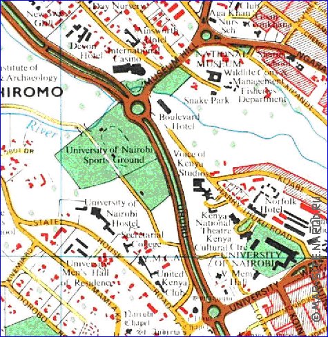 carte de Nairobi