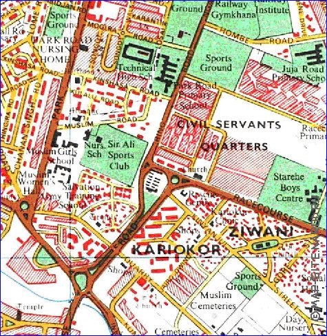 carte de Nairobi