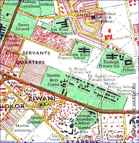 carte de Nairobi