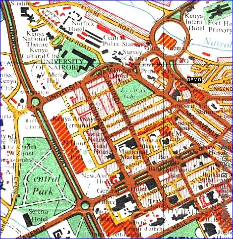 carte de Nairobi