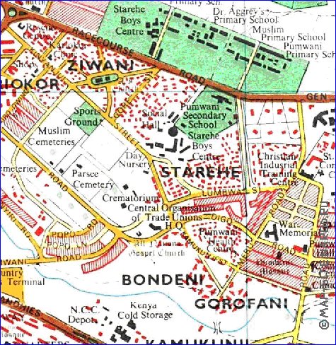 carte de Nairobi