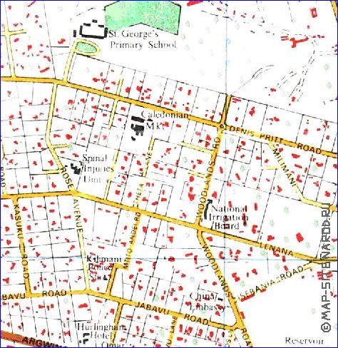 carte de Nairobi