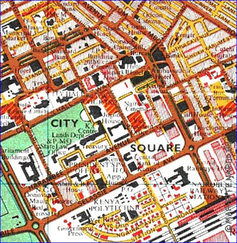 carte de Nairobi