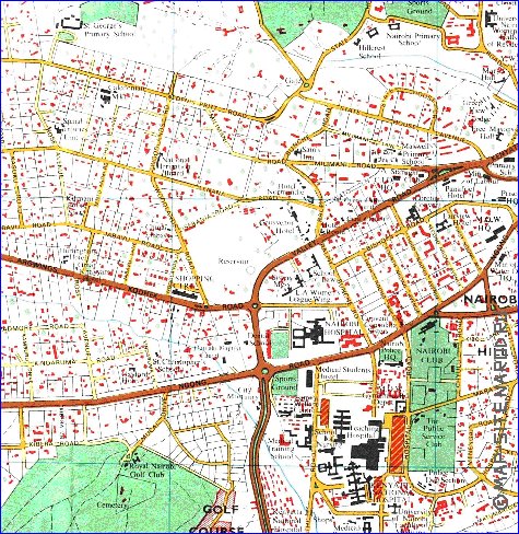 carte de Nairobi