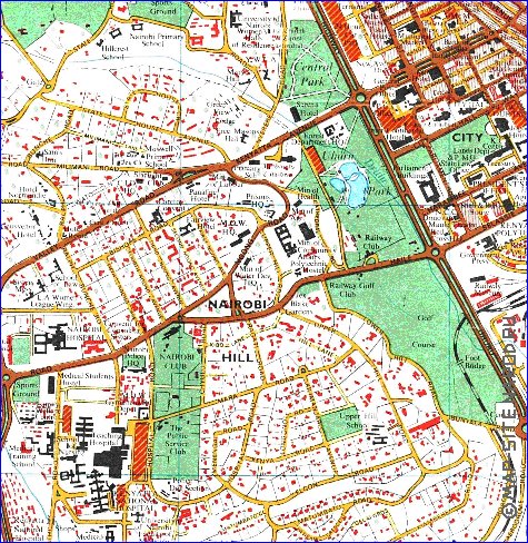 carte de Nairobi