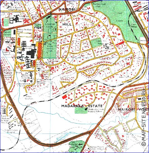 carte de Nairobi