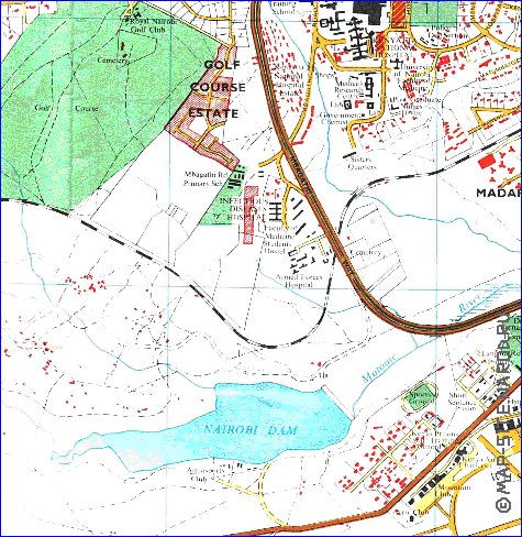 carte de Nairobi