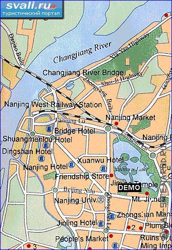 mapa de Nanquim