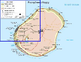 mapa de Nauru