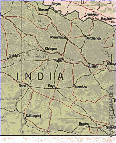 Administrativa mapa de Nepal