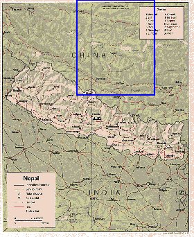 Administratives carte de Nepal