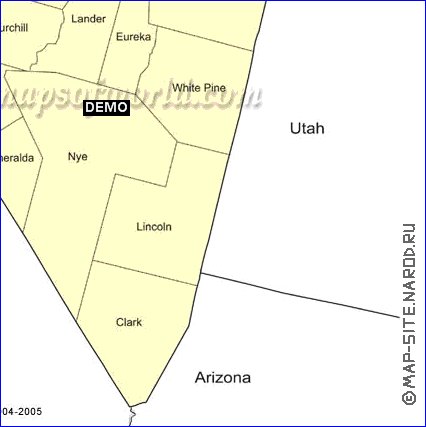 carte de Nevada