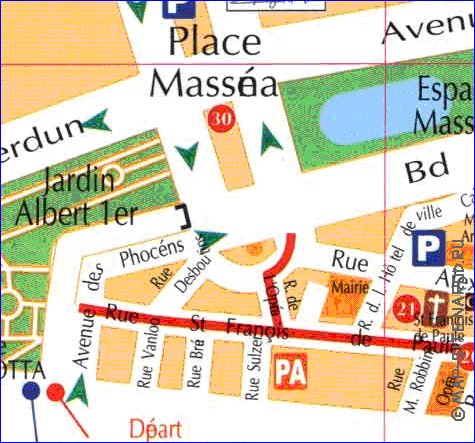 mapa de Nice
