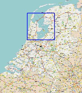 mapa de Paises Baixos