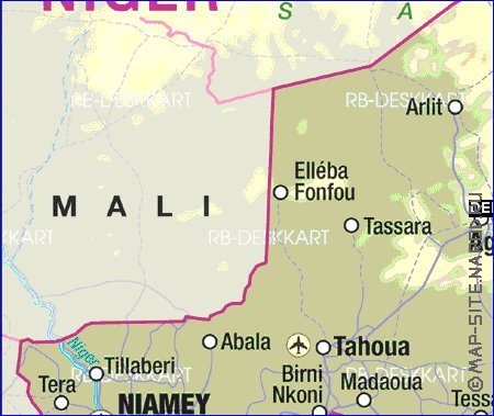 carte de Niger