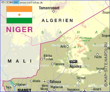 carte de Niger